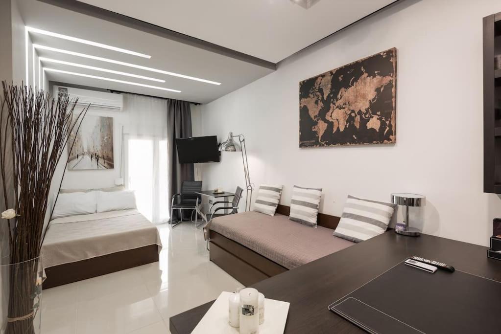 Modern Office Apartment.Wifi,2A/C,Luxury Fur/Tures Thessaloníki Exteriör bild