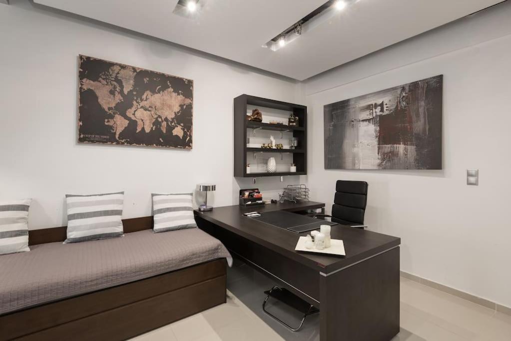 Modern Office Apartment.Wifi,2A/C,Luxury Fur/Tures Thessaloníki Exteriör bild